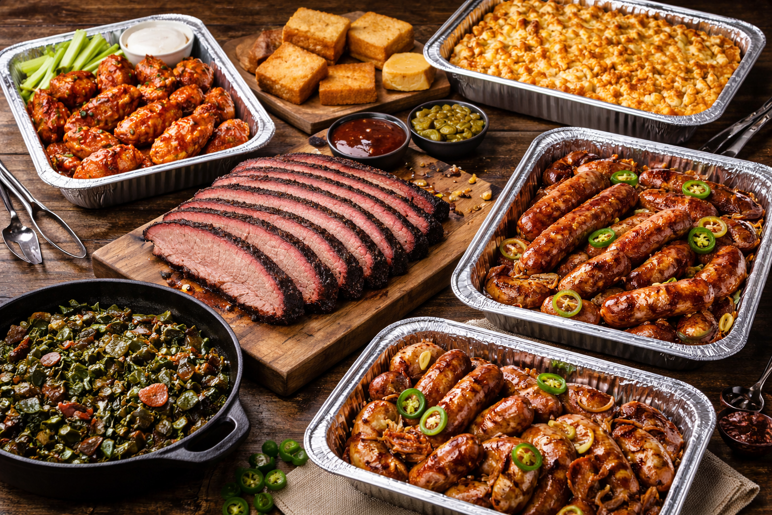 Full catering spread